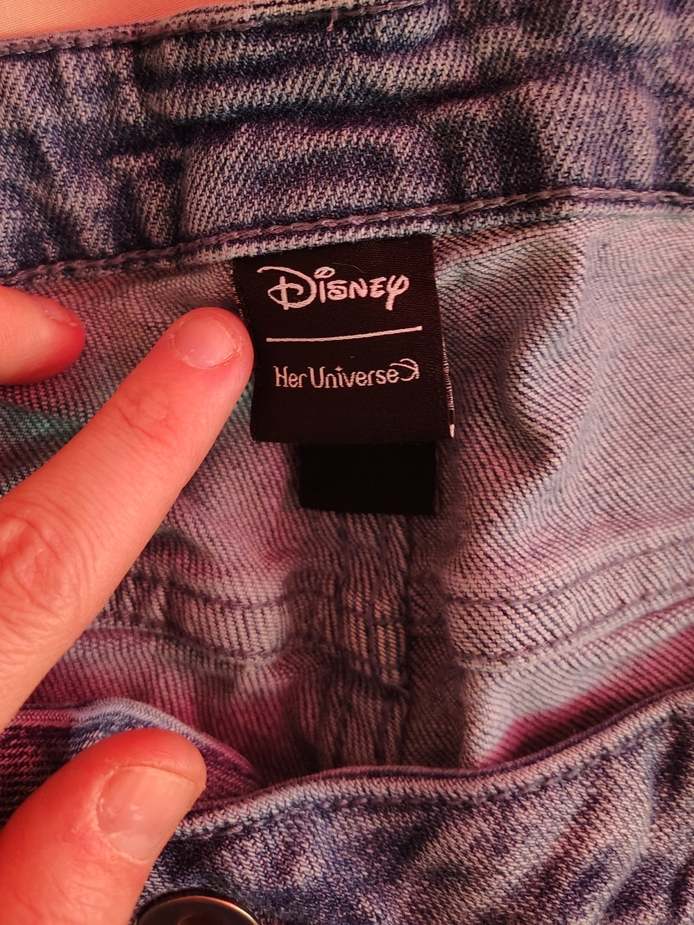 Alice In Wonderland Denim Shorts - Picture 2 of 3